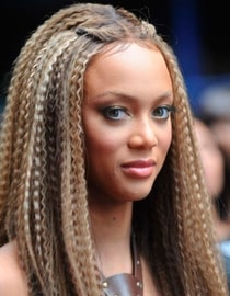 tyra banks crimped hair – Curling Diva