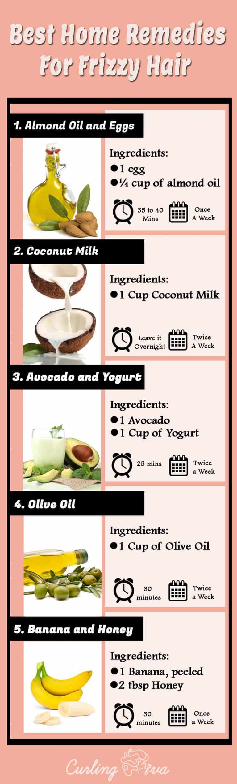 Home Remedies For Frizzy Hair After Shower Curling Diva