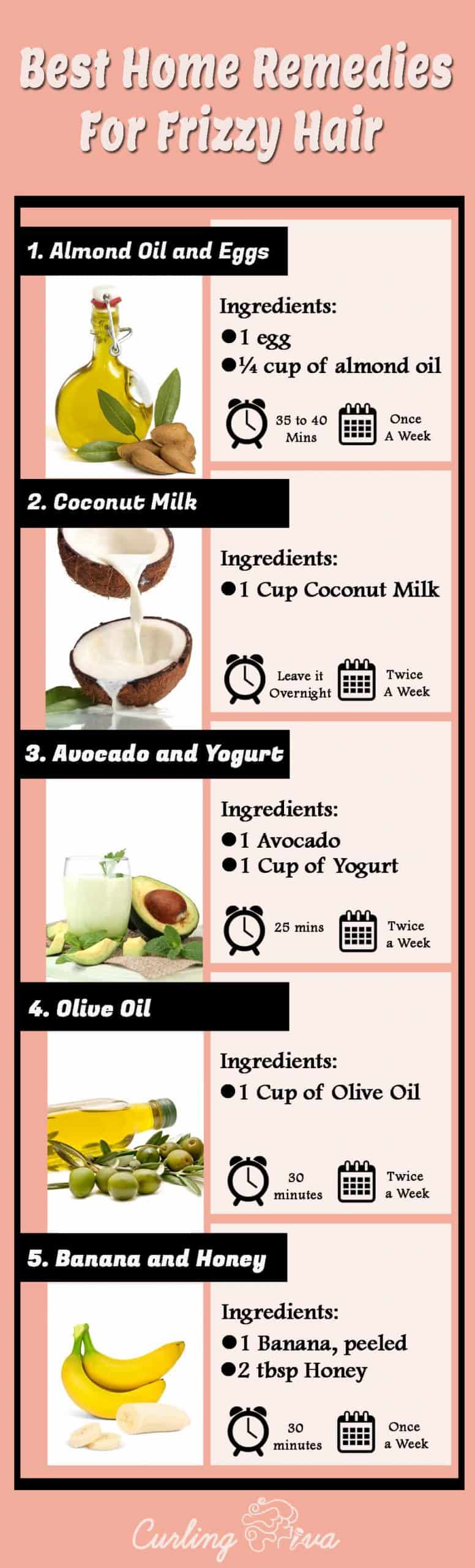 Home Remedies For Frizzy Hair After Shower Curling Diva