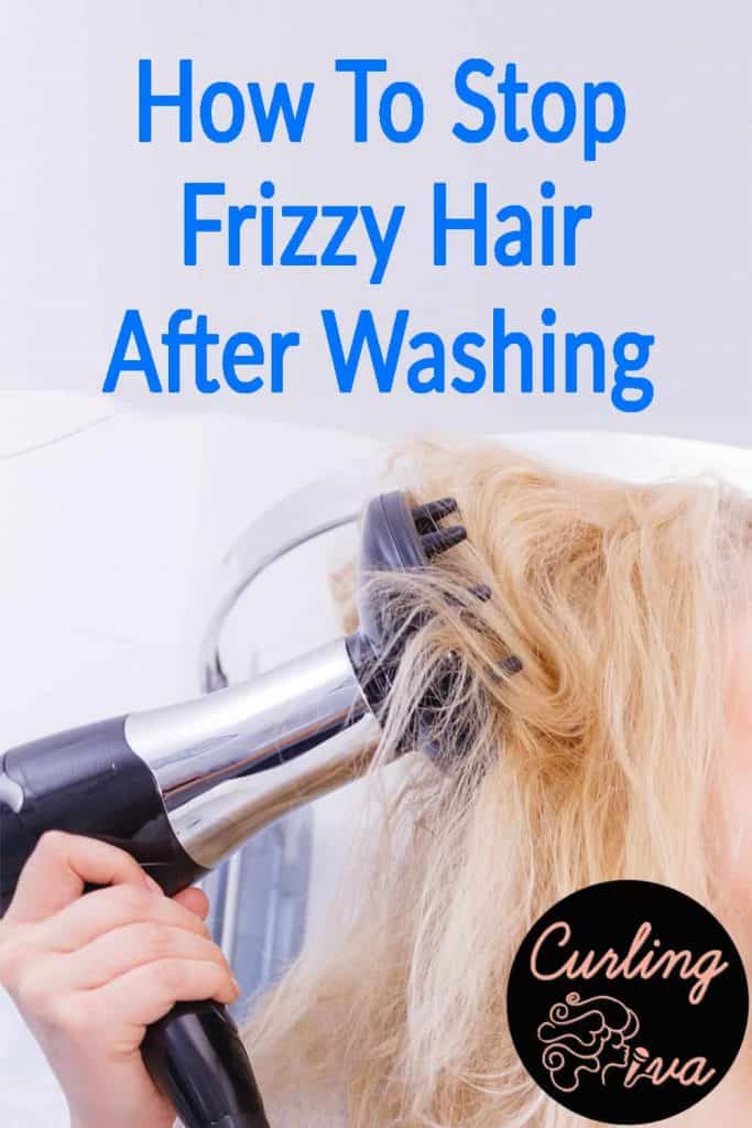 PIN for How to stop frizzy hair after washing 