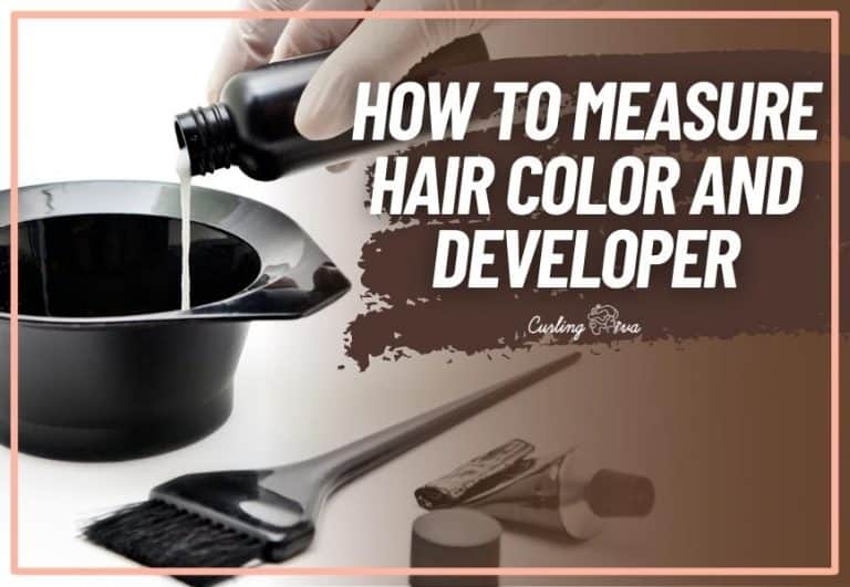 How to measure hair color and developer