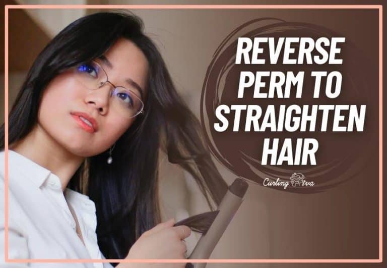 Reverse perm to straighten hair