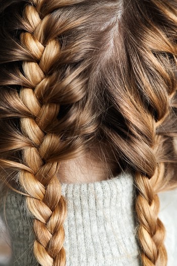 Two braids – Curling Diva