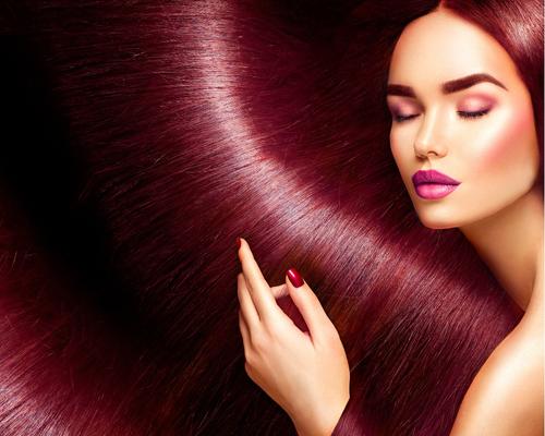 What does burgundy hair color look like