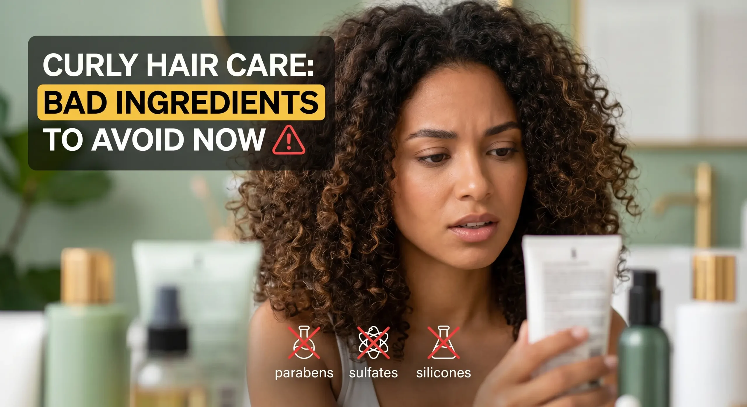 Curly hair care ingredients to avoid