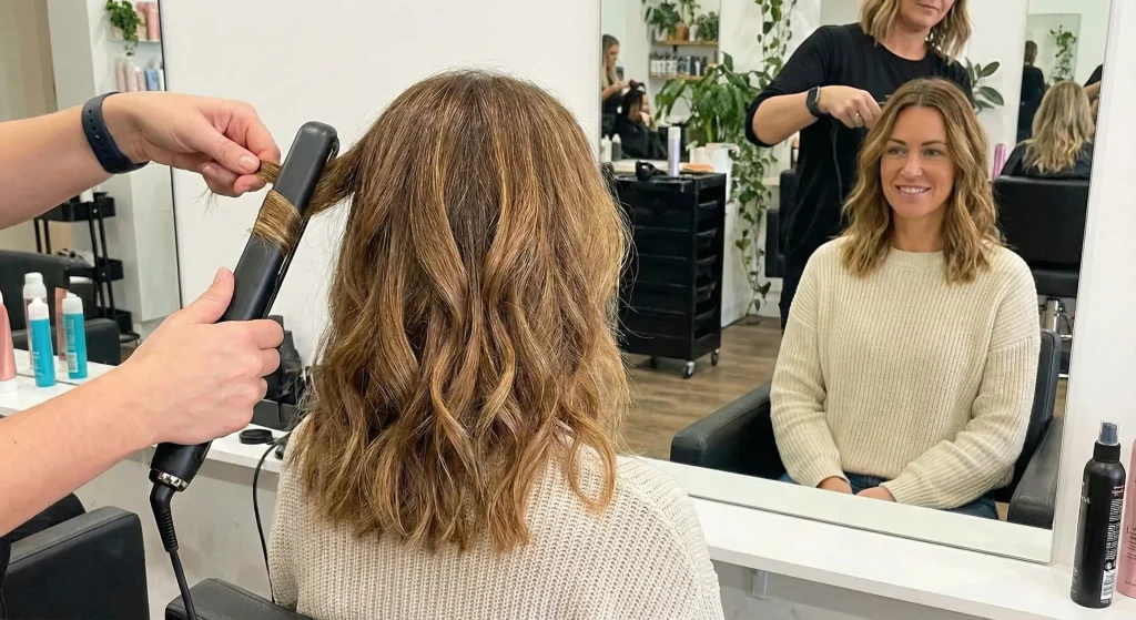 The Effortless Beach Waves (The "S" Bend) hairstyle