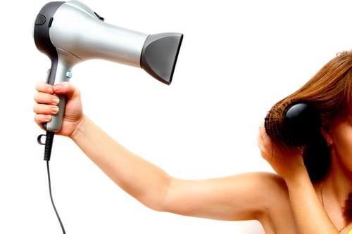 hold the blow dryer away from your hair – Curling Diva