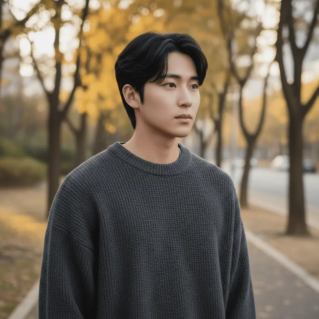 The Korean Down Perm hairstyle for men