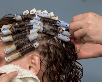 perm hair on woman