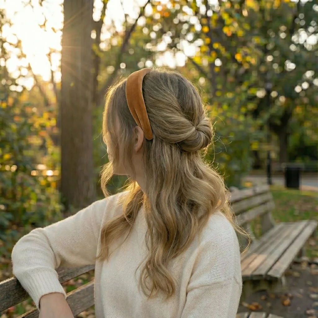The Headband Tuck Hairstyle
