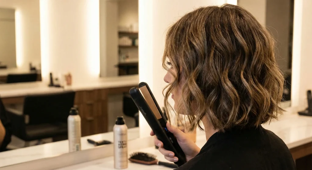 The new wave hairstyle for short hair